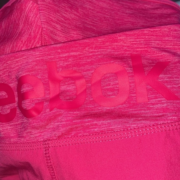 Women’s Reebok heathered pink stretchy lined‎ workout shorts Sz medium - Picture 10 of 15